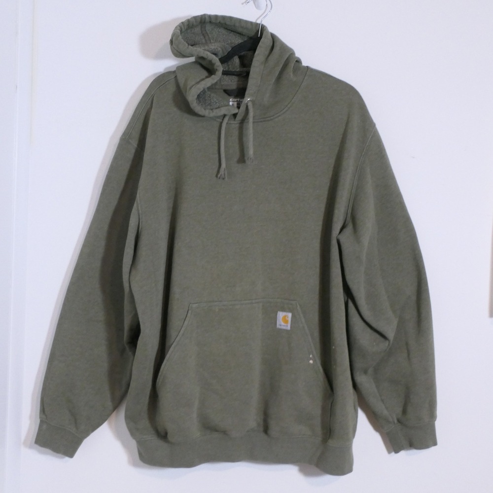 Carhartt Mens K288 Loose Fit Hoodie XL Green Workwear Gorpcore Streetwear Earthy
